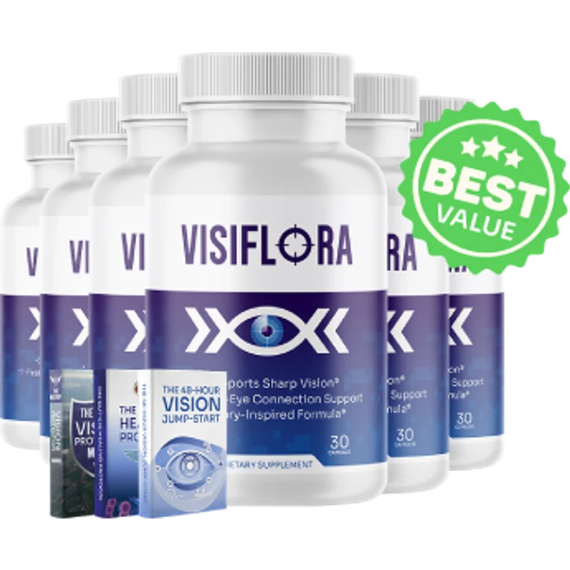 VisiFlora Longevity & Vitality Supplement Bottle (6 Bottle / 180 Day Pack)